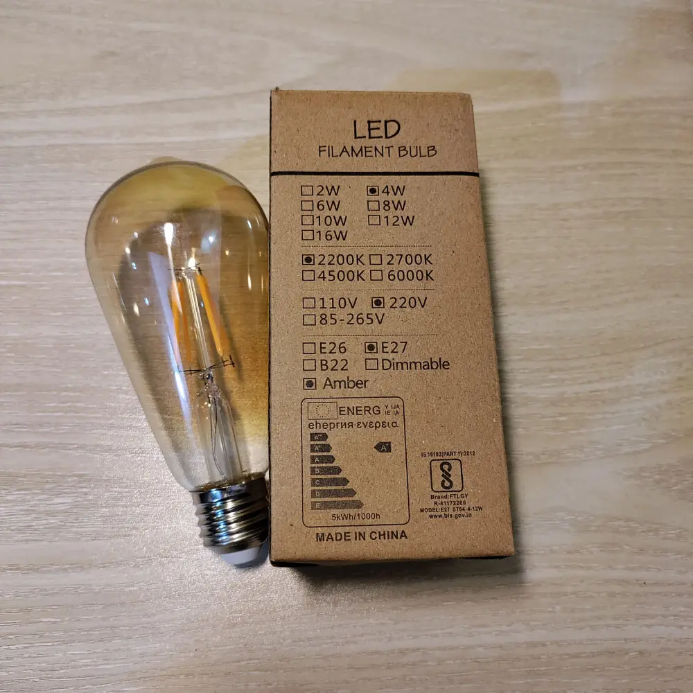 4W LED Filament Bulb